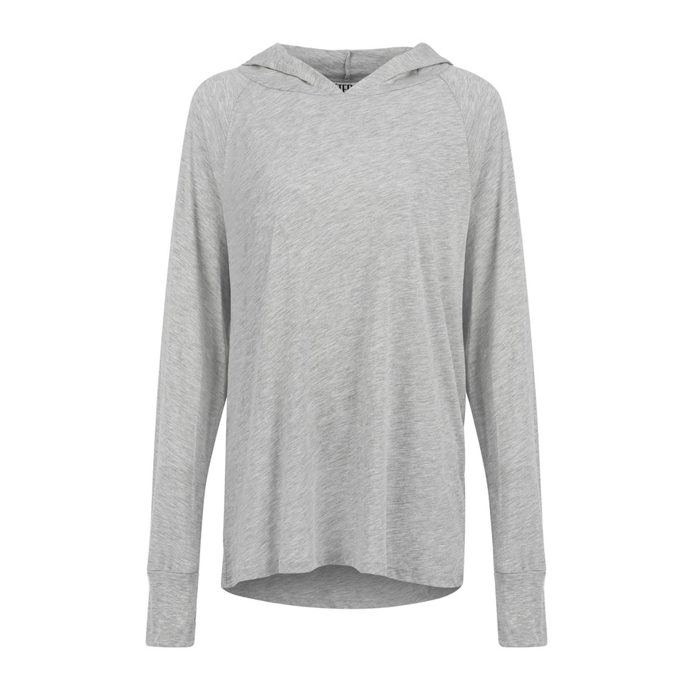 Women's Gray Hooded Top